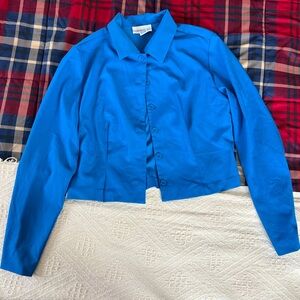 Chadwick’s blue cropped blazer